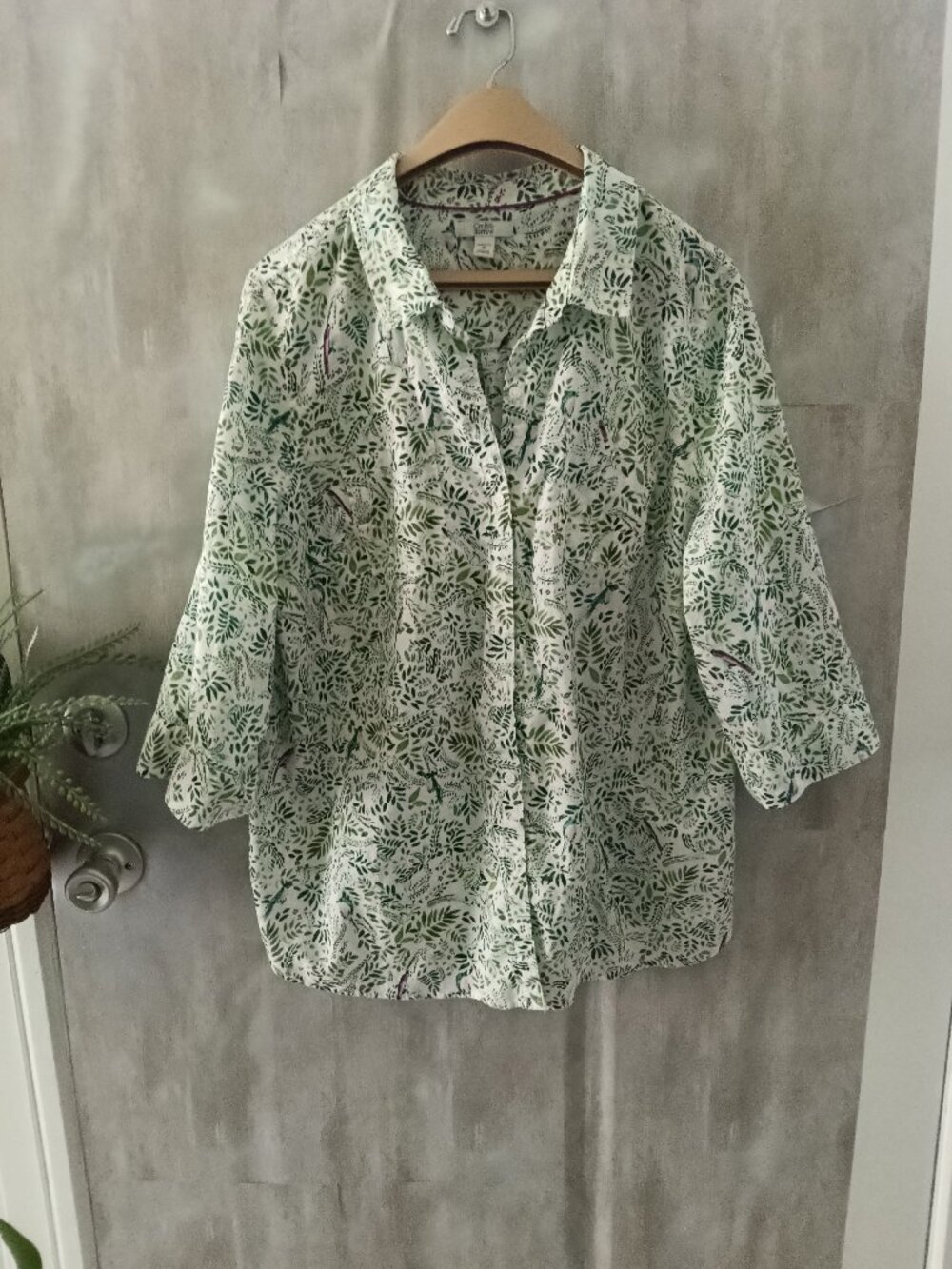 Croft & Borrow, XL, Green, Mauve, Lavender and White